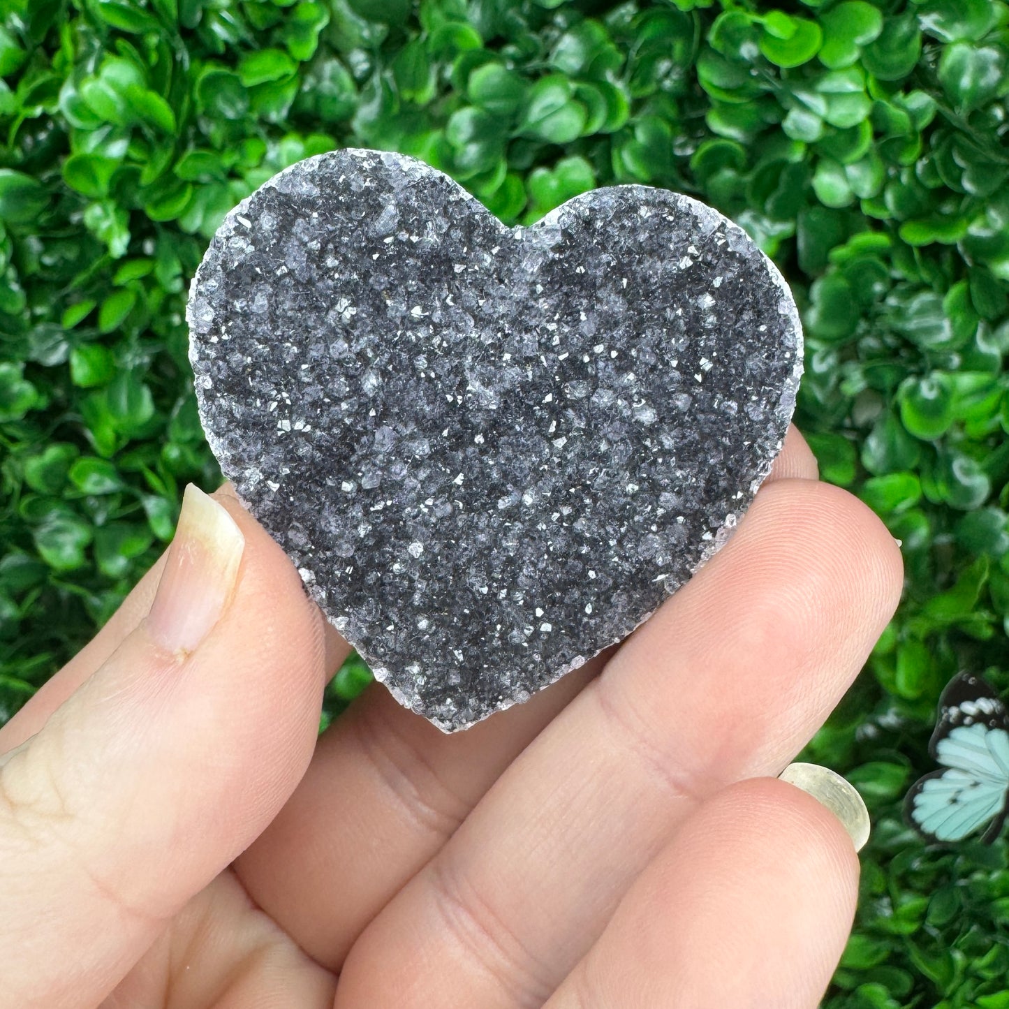 Small Amethyst Heart Carving