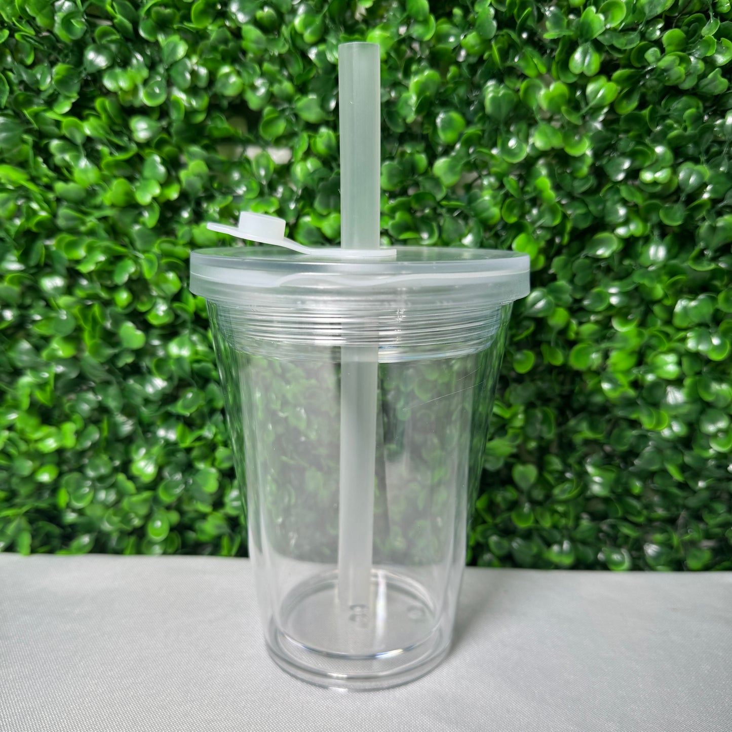 12oz kids plastic snowglobe tumbler cup