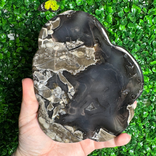 Large Volcano Agate Bowl