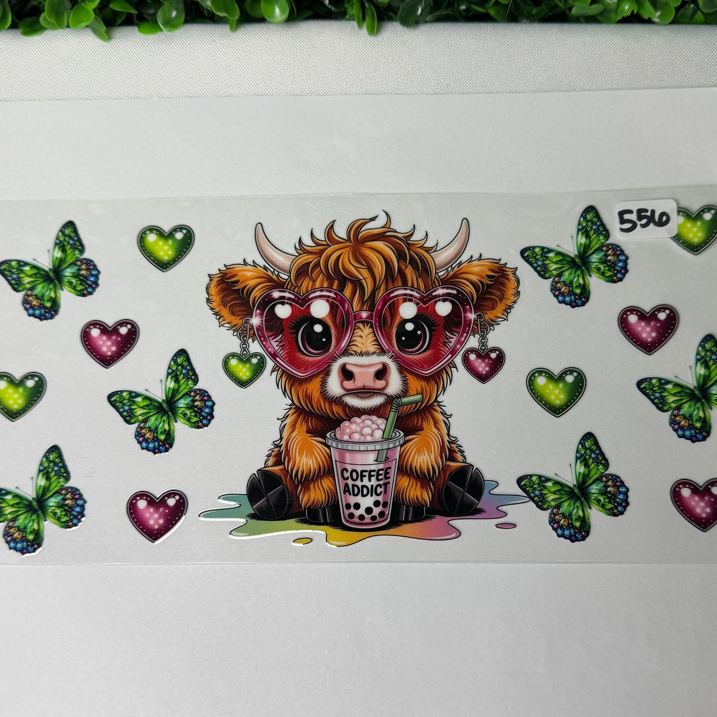Highland Cow UVDTF Cup Wraps