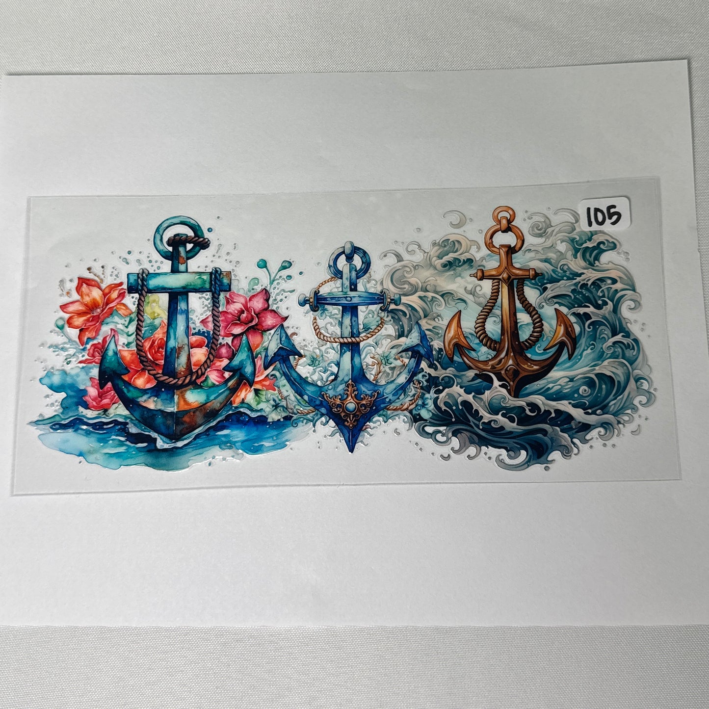 Ocean/Turtle UVDTF Cup Wraps