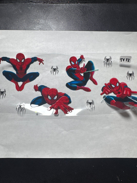 TV 72 spider hero character uvdtf wrap
