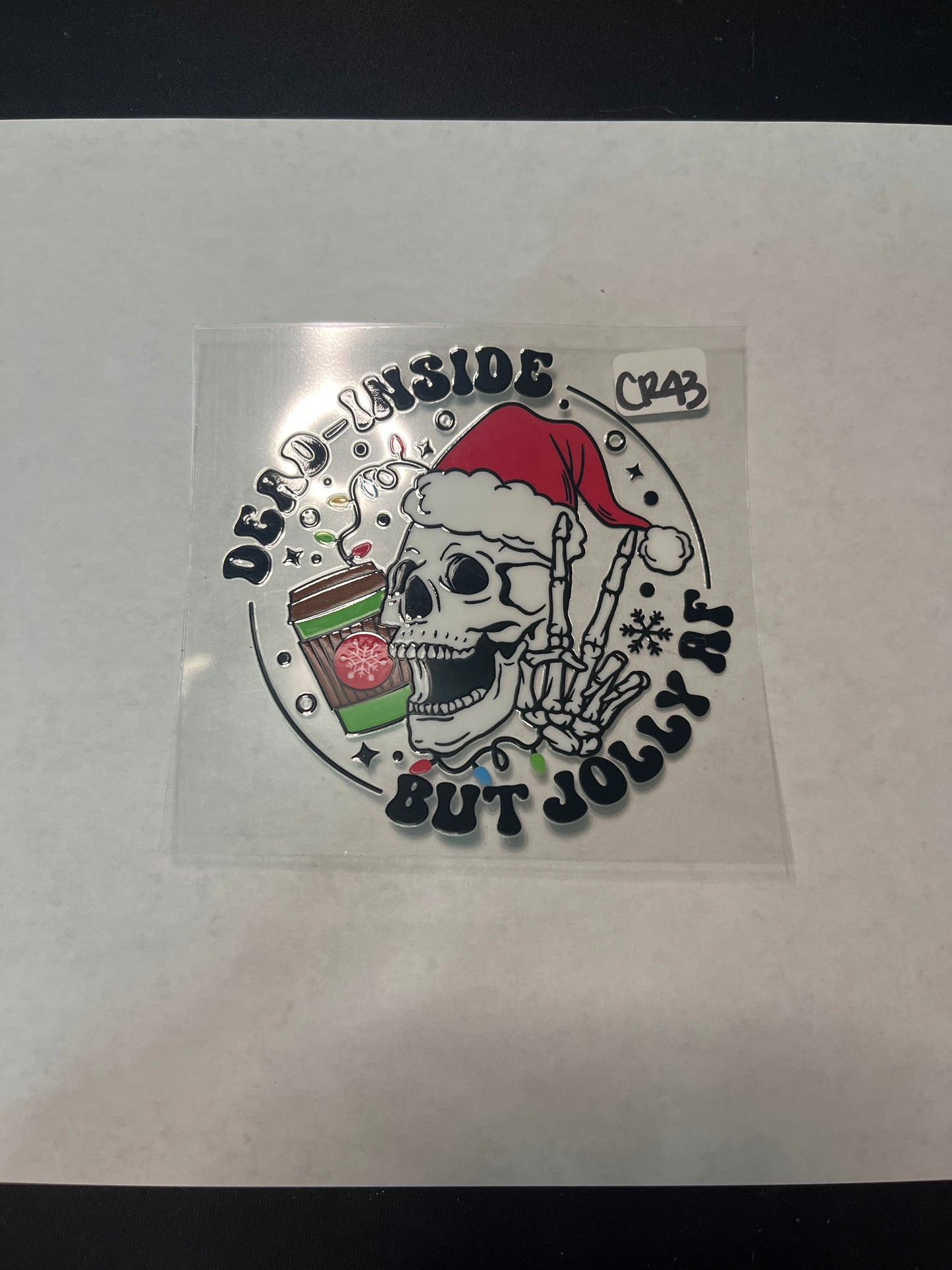 CR43 Christmas Skeleton UVDTF Wrap