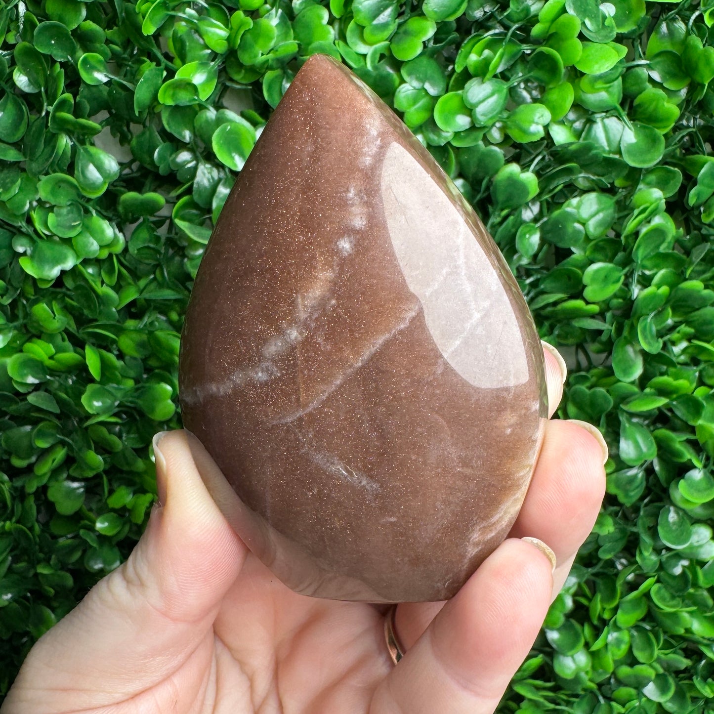 Peach moonstone flame