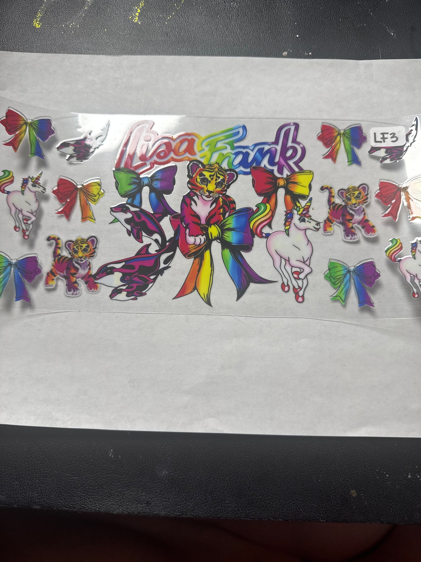 LF3 rainbow neon characters
