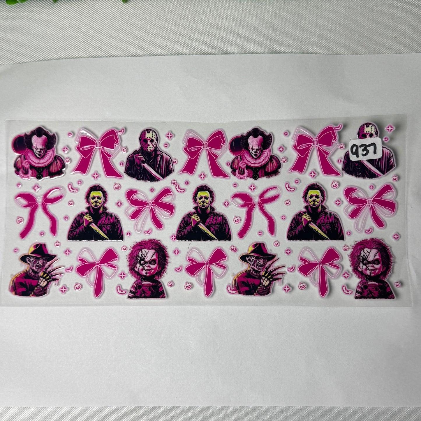 Spooky Characters UVDTF Cup Wraps