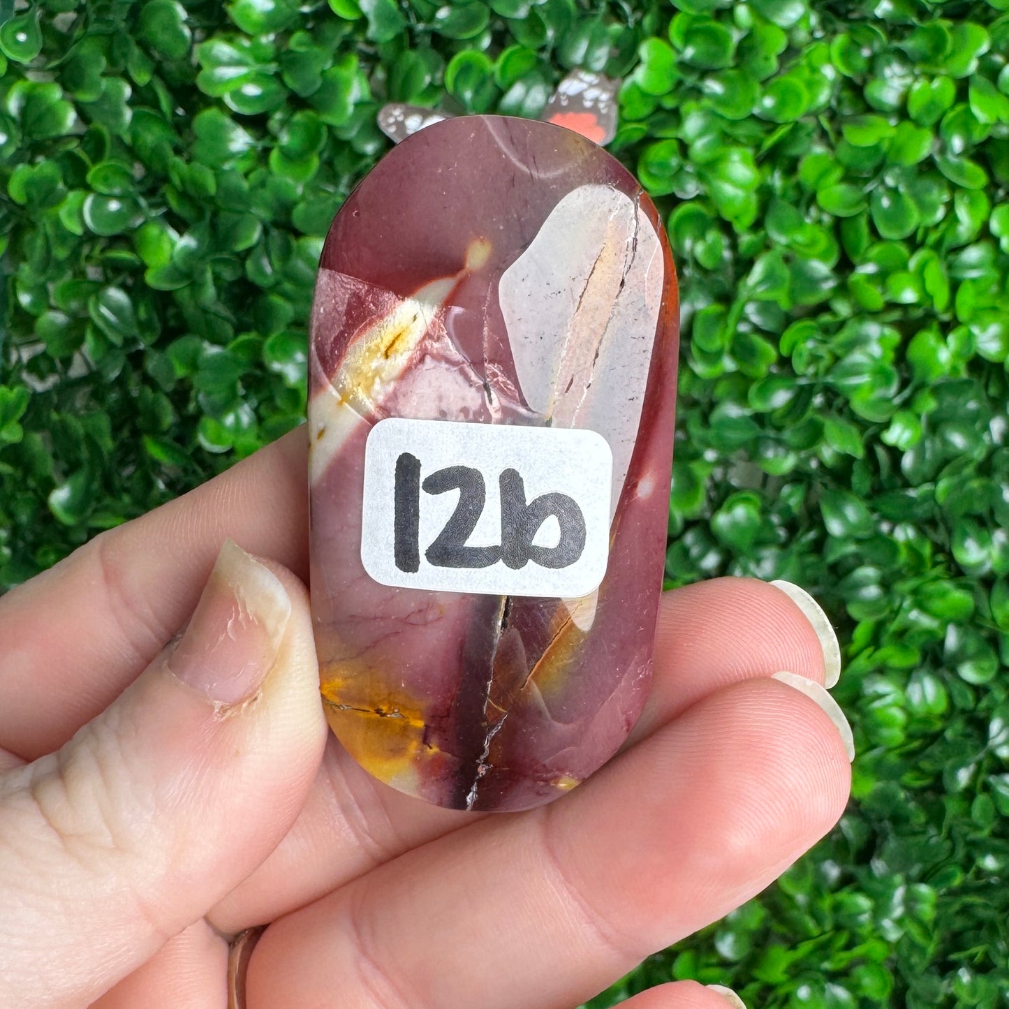 Mookaite Jasper Palm Stones and Hearts