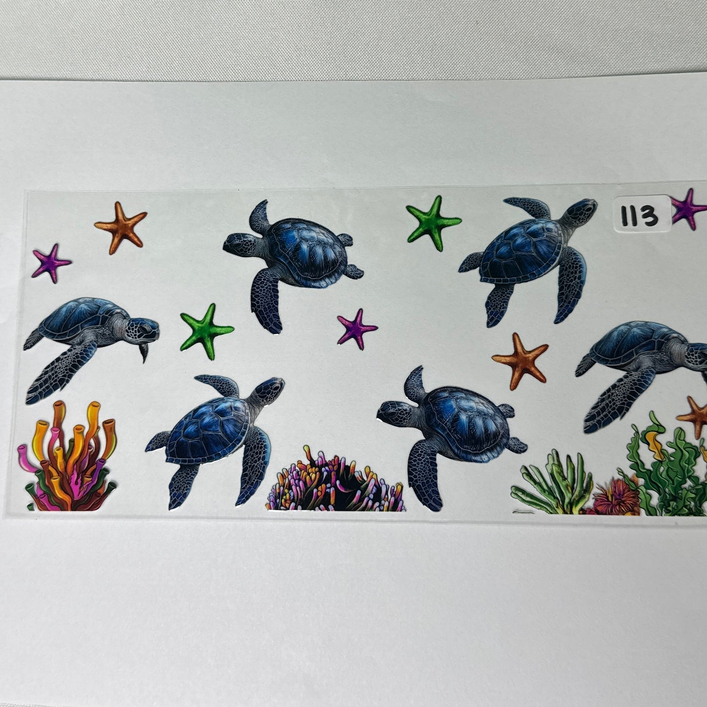 Ocean/Turtle UVDTF Cup Wraps