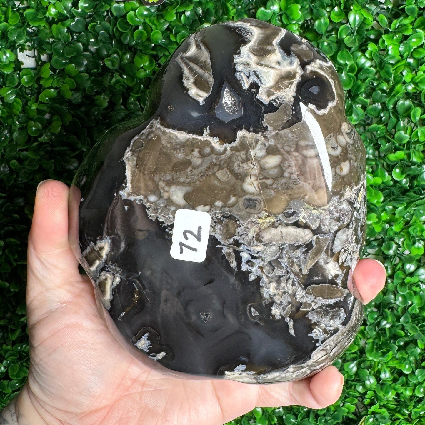 Large Volcano Agate Bowl