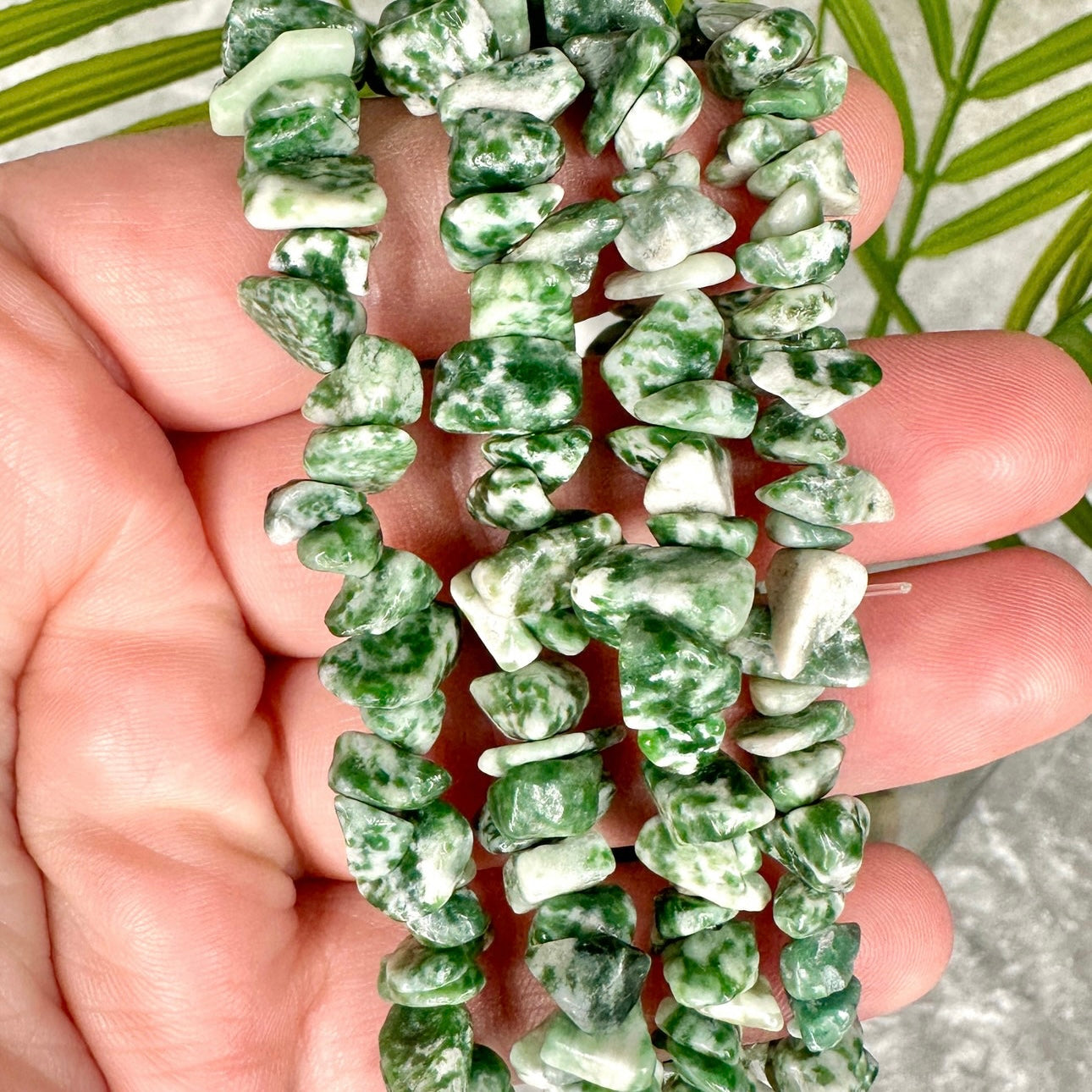 Tree Agate Chip Bracelet