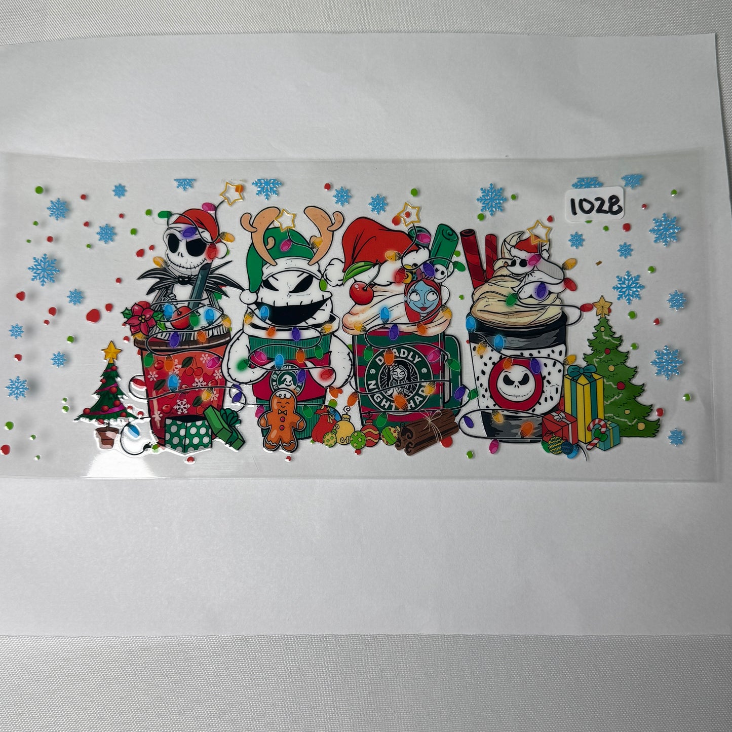 More Christmas Characters UVDTF Cup Wraps