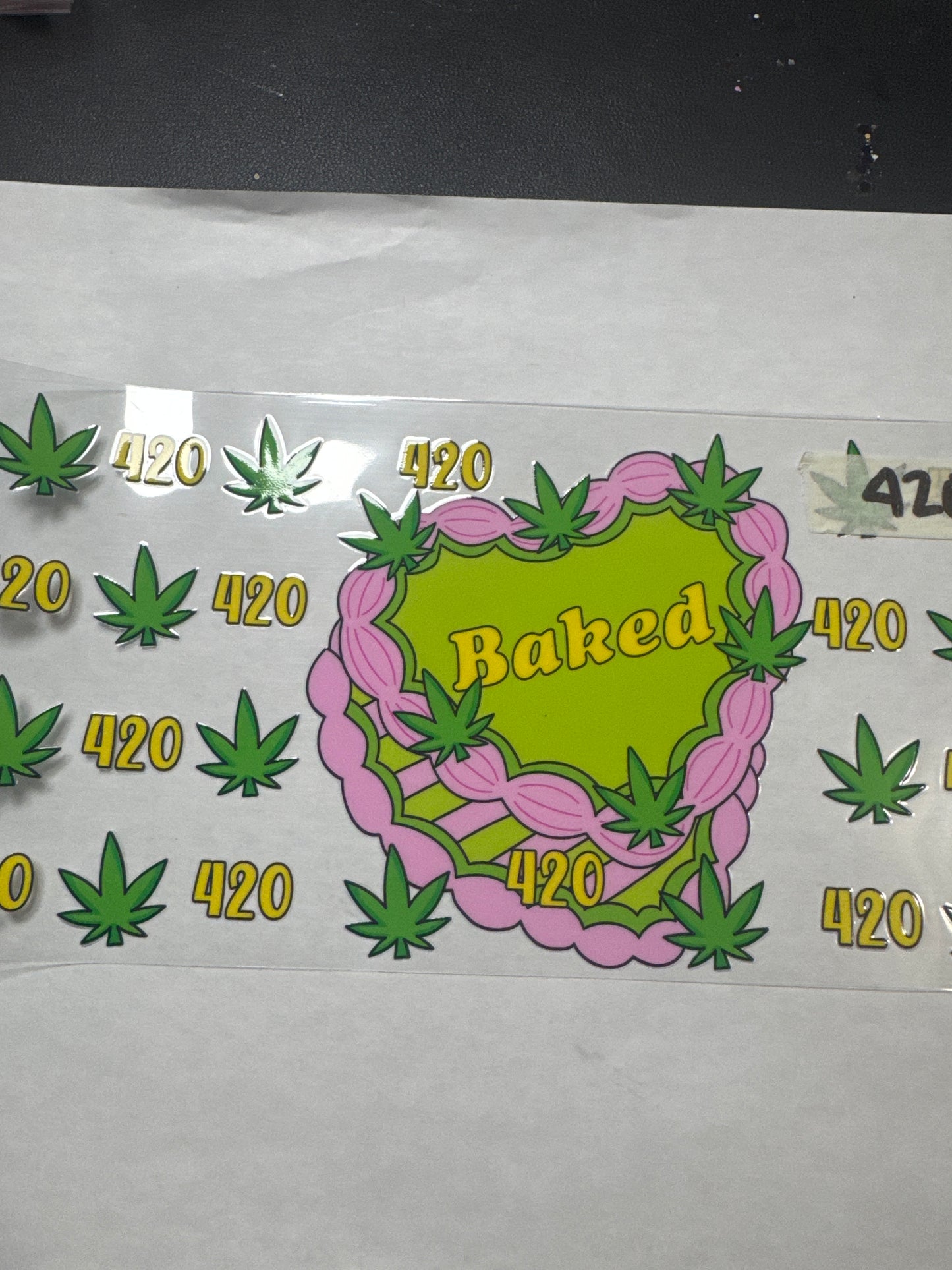 420J cake card uvdtf cup wrap