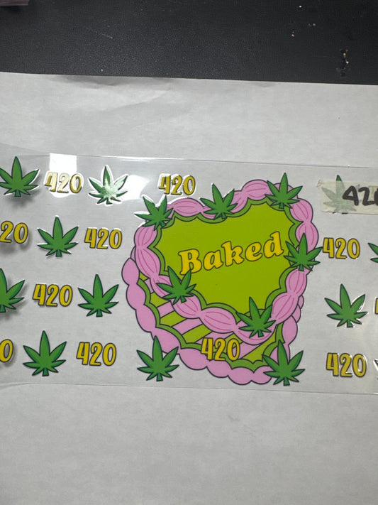 420J cake card uvdtf cup wrap