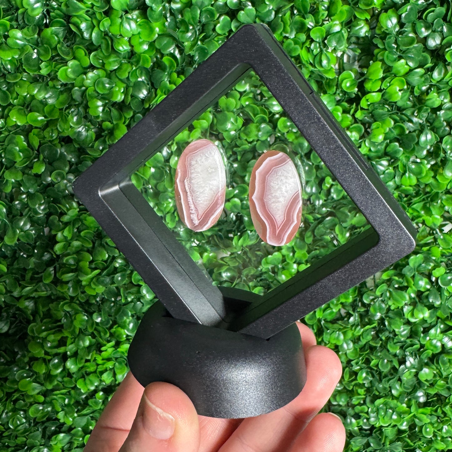 Carnelian Agate Cabochon Pair