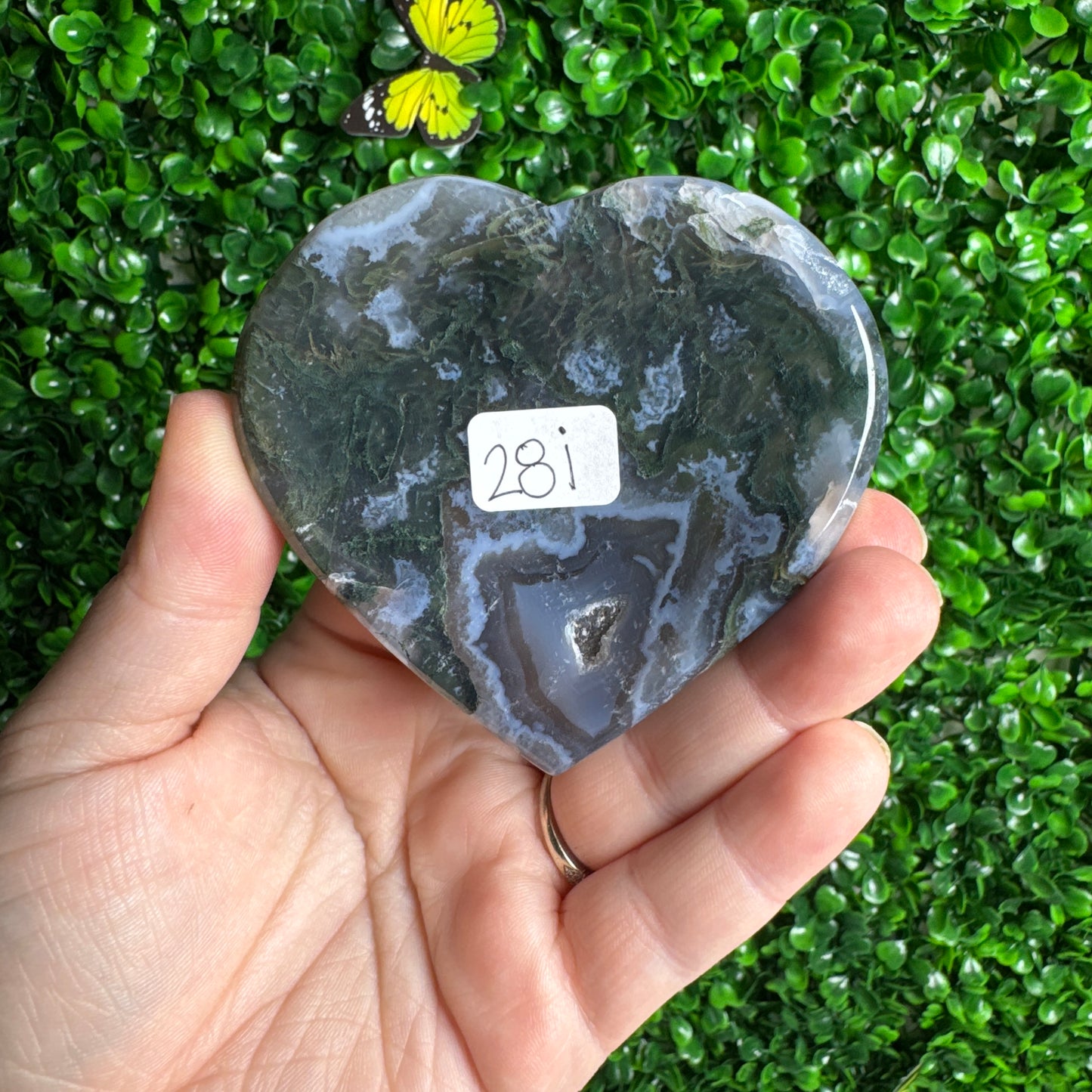 Moss Agate Bowl Carving