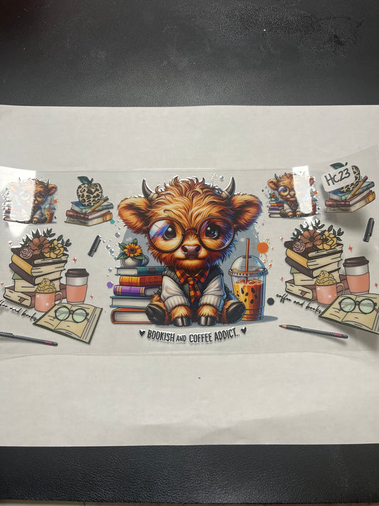 HC23 Highland Cow UVDTF Wrap