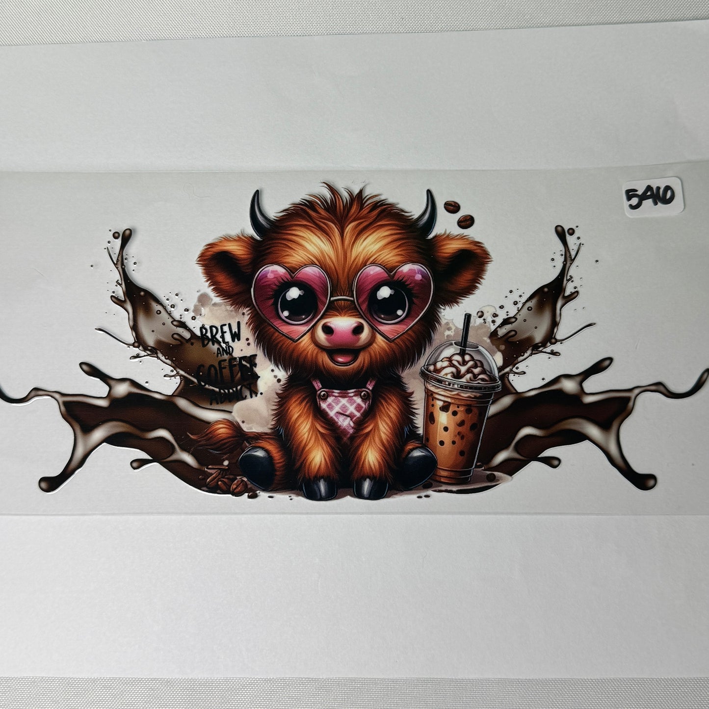 Highland Cow UVDTF Cup Wraps