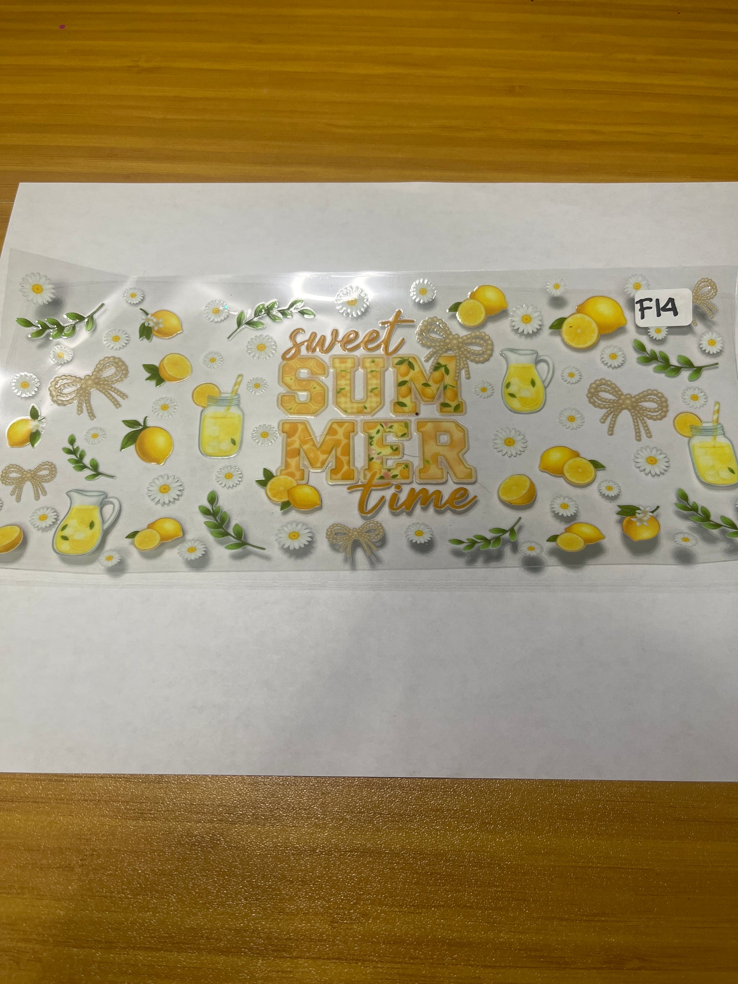 F14 Food Summer UVDTF Wrap