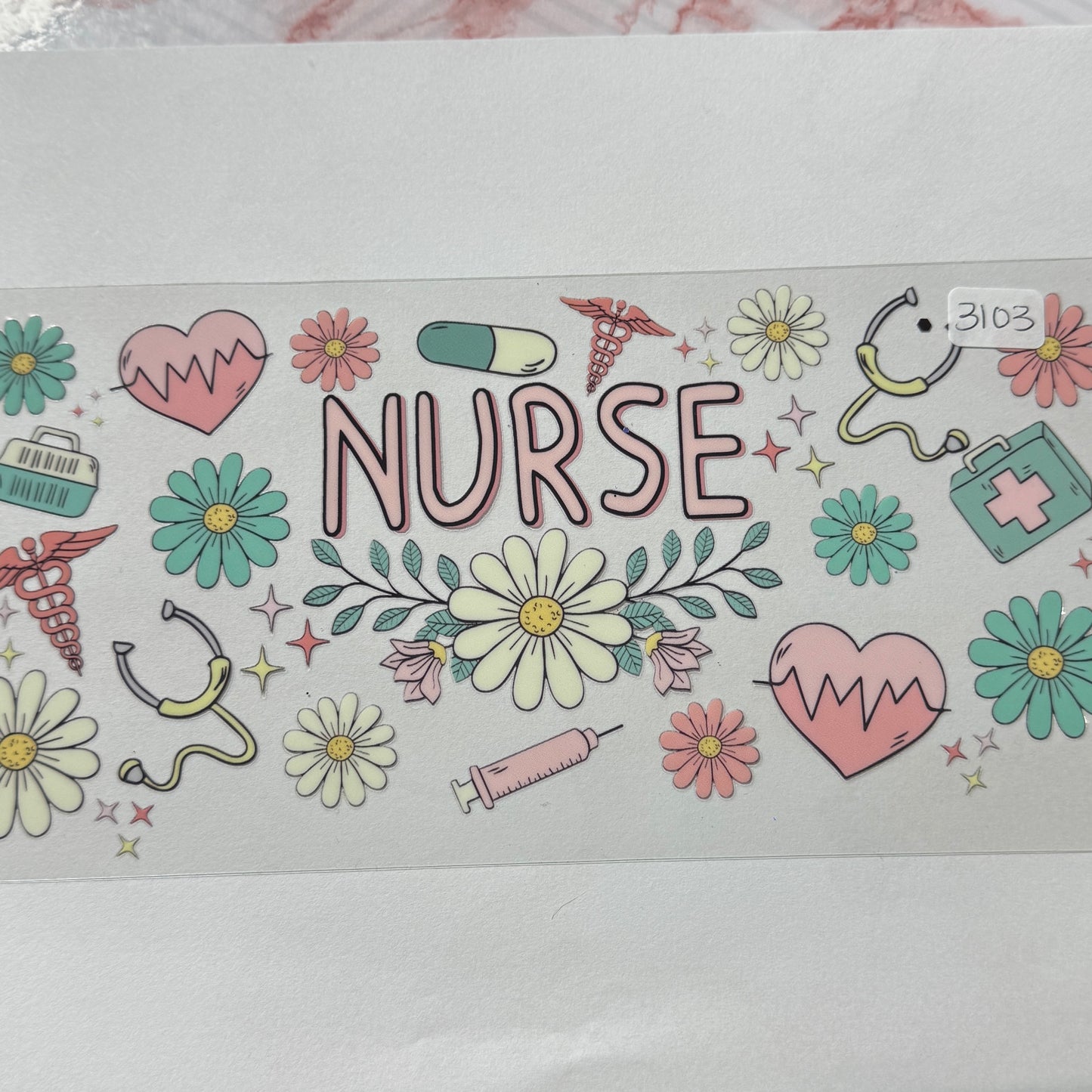 Teacher/Nurse/Jobs/Awareness UVDTF Cup Wraps