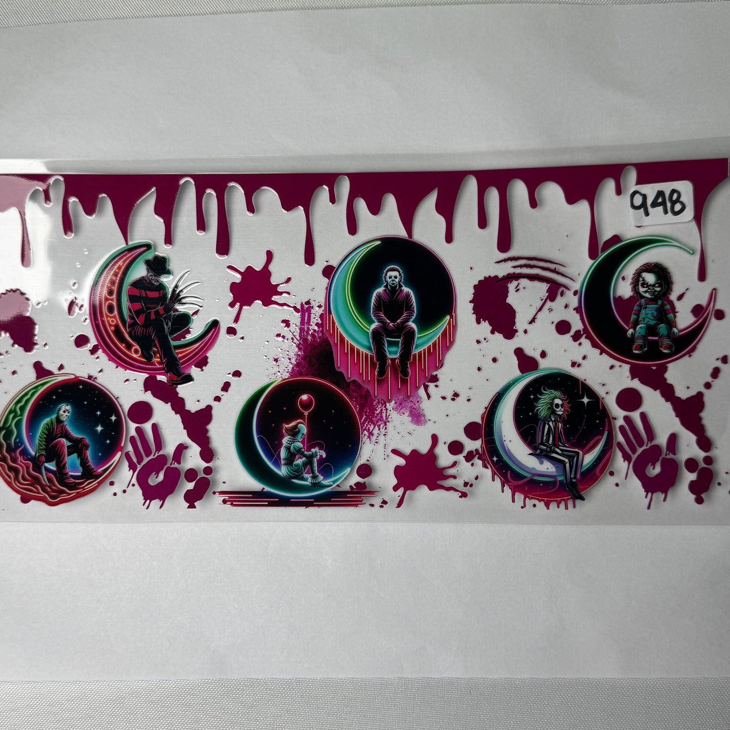 Spooky Characters UVDTF Cup Wraps