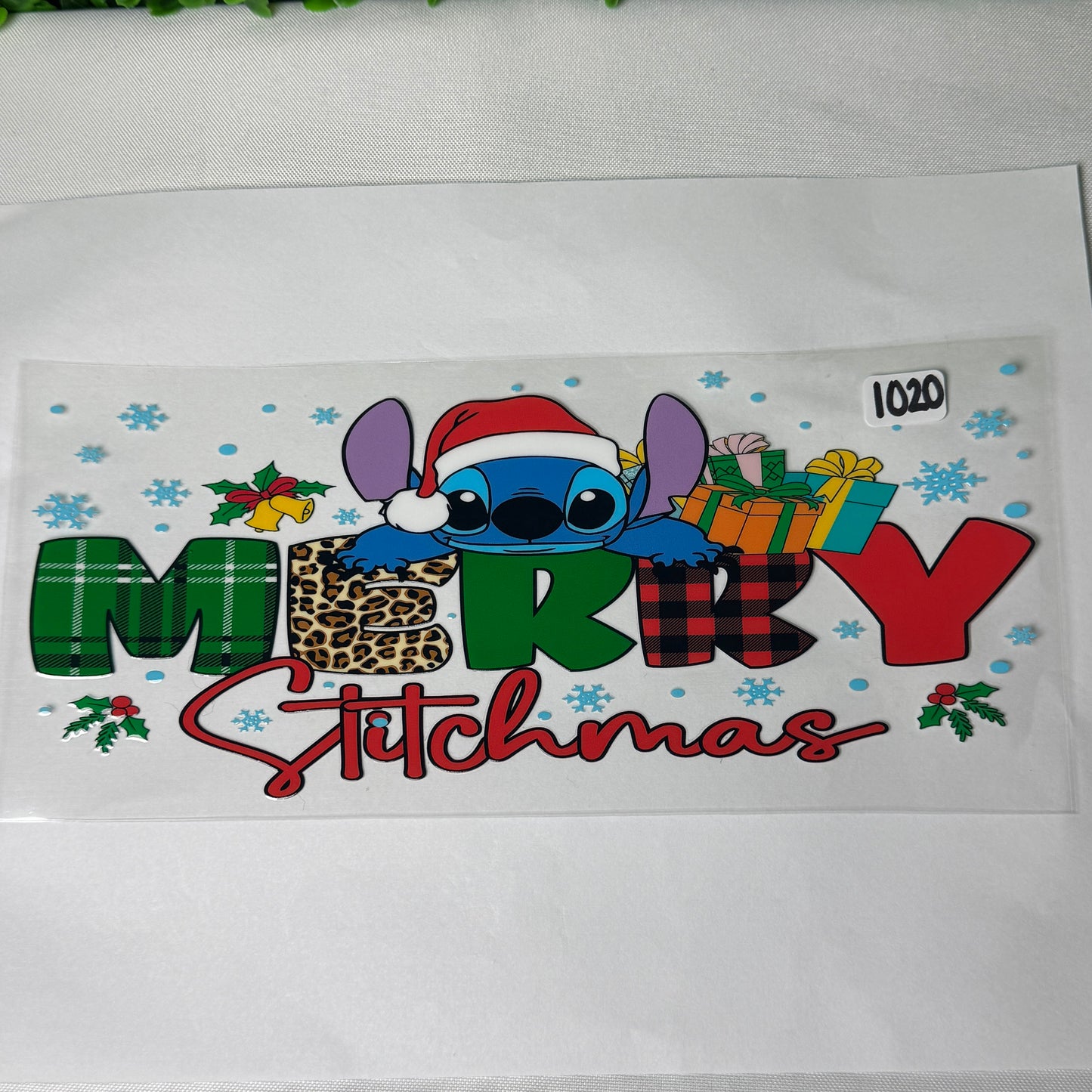 Blue Alien UVDTF Christmas Wraps