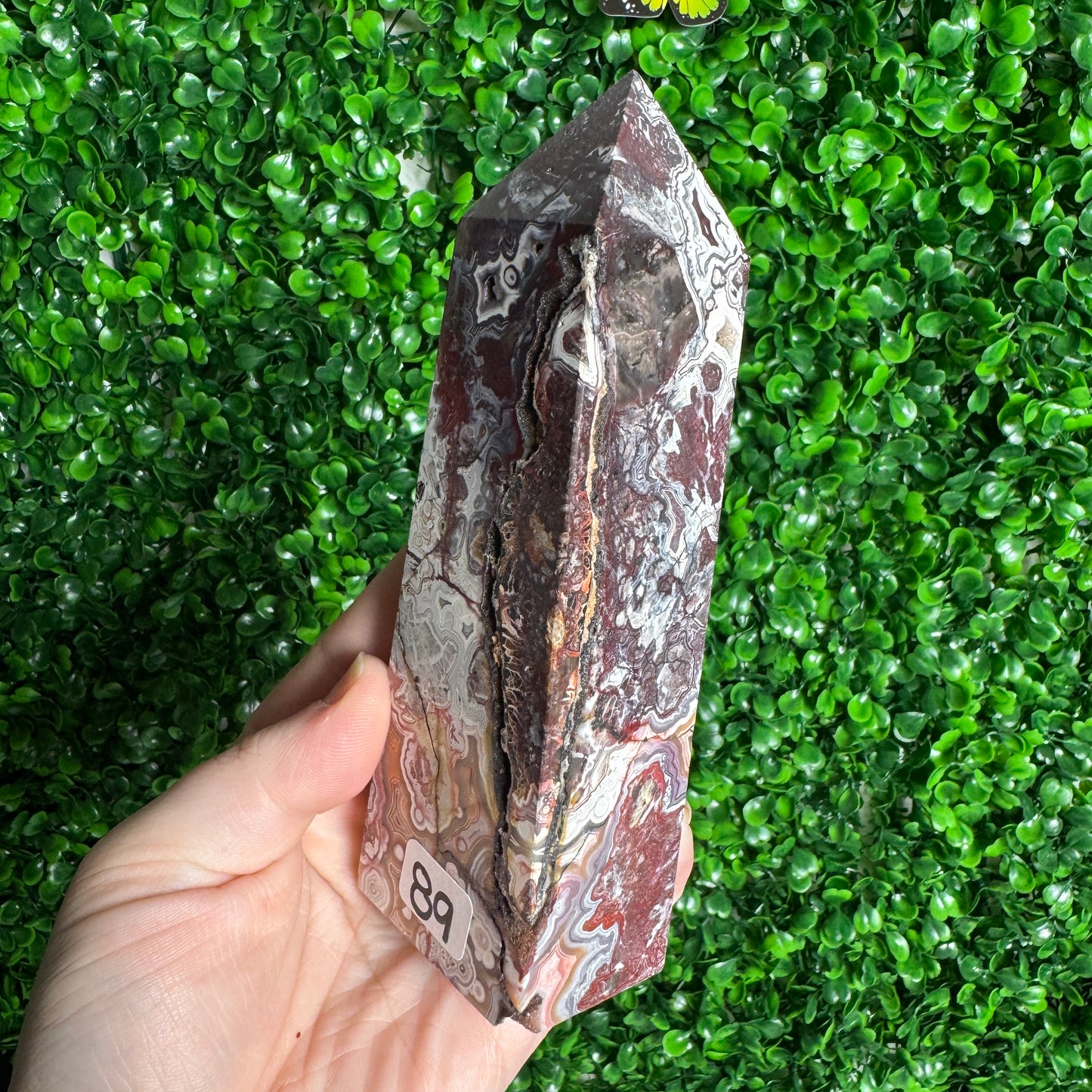 Mexican Crazy Lace Agate Tower