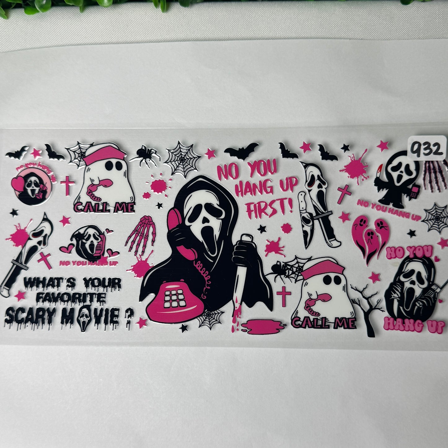 Spooky Characters UVDTF Cup Wraps