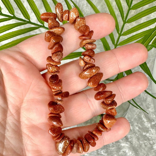 Golden Sandstone Chip Bracelet