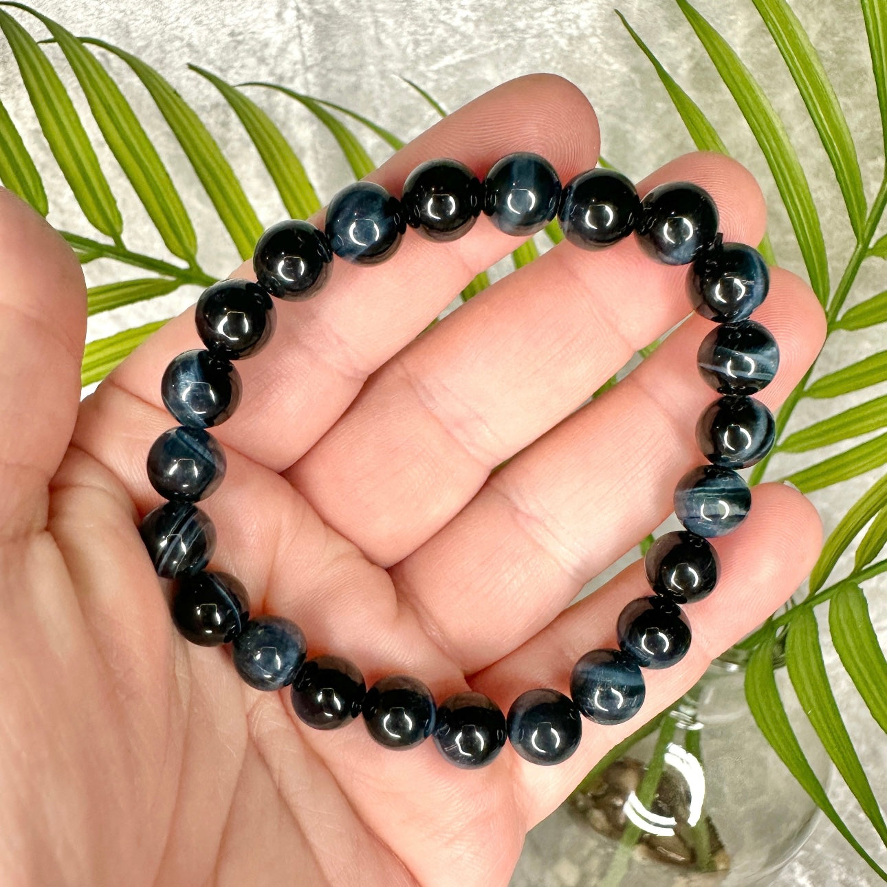 Blue Tigers Eye Bracelet