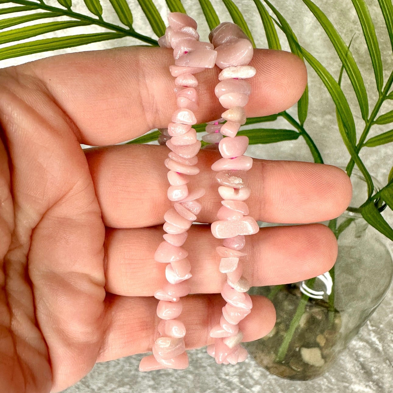 Pink Opal Chip Bracelet