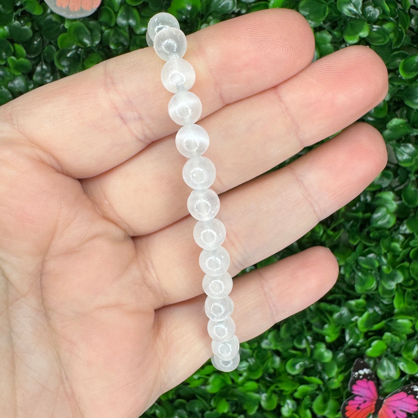 6mm Selenite Bracelet