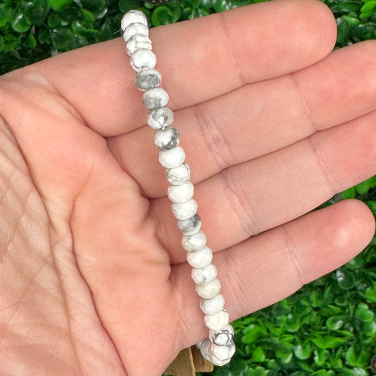 Faceted Howlite Bracelets