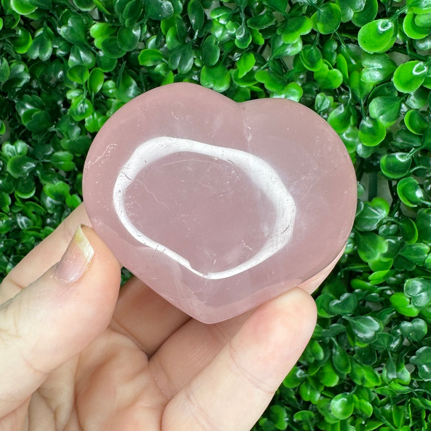 Rose Quartz Heart Carvings