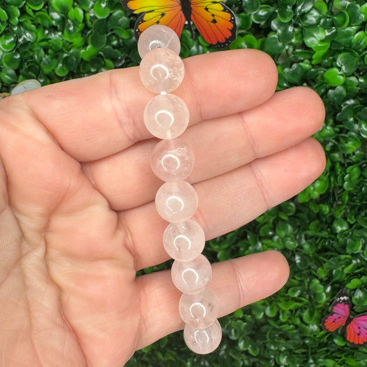 10mm Rose Quartz Bracelet