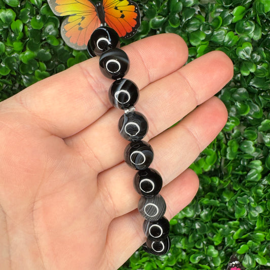 10mm Black Agate Bracelet