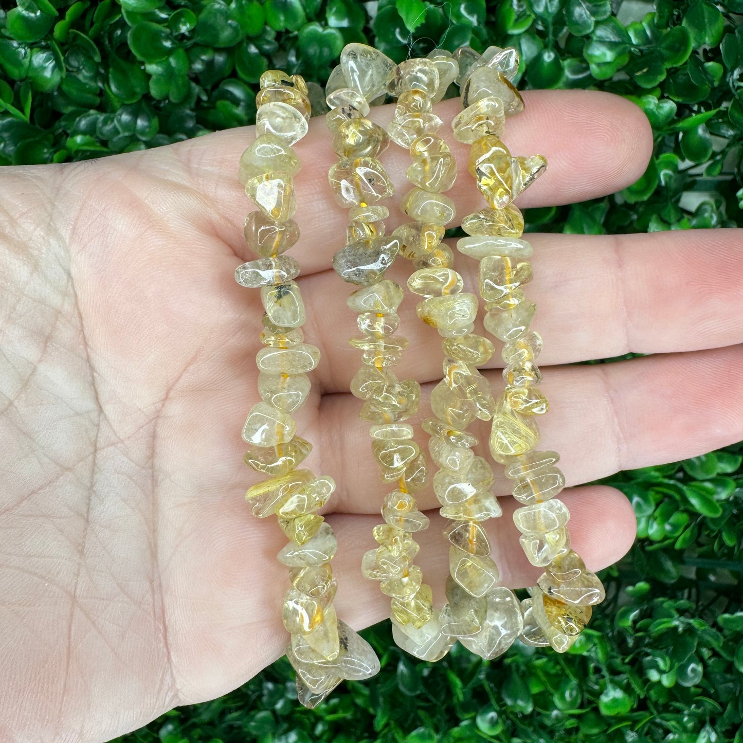 Golden Rutile Chip Bracelet