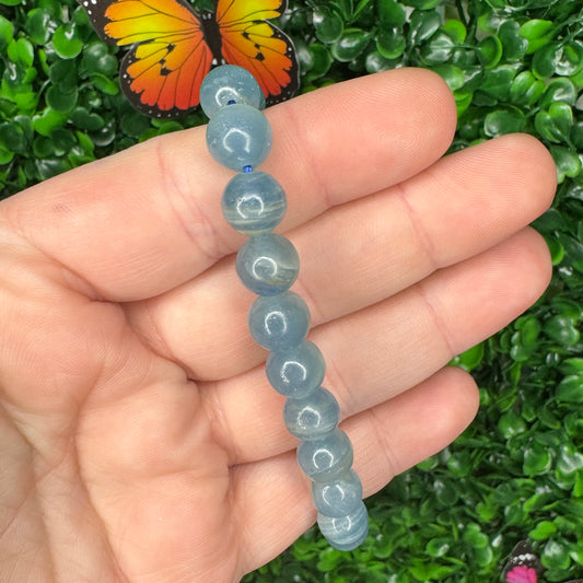 8mm Blue Onyx Bracelet