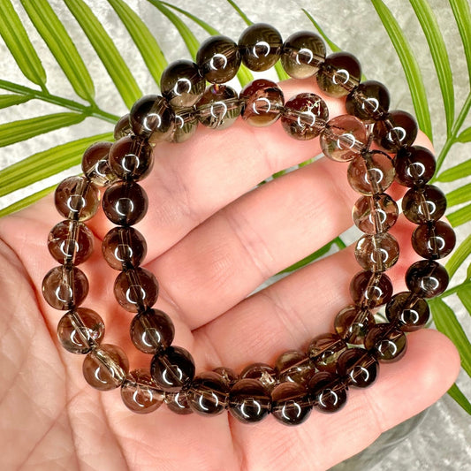 8mm Smoky Quartz Bracelet