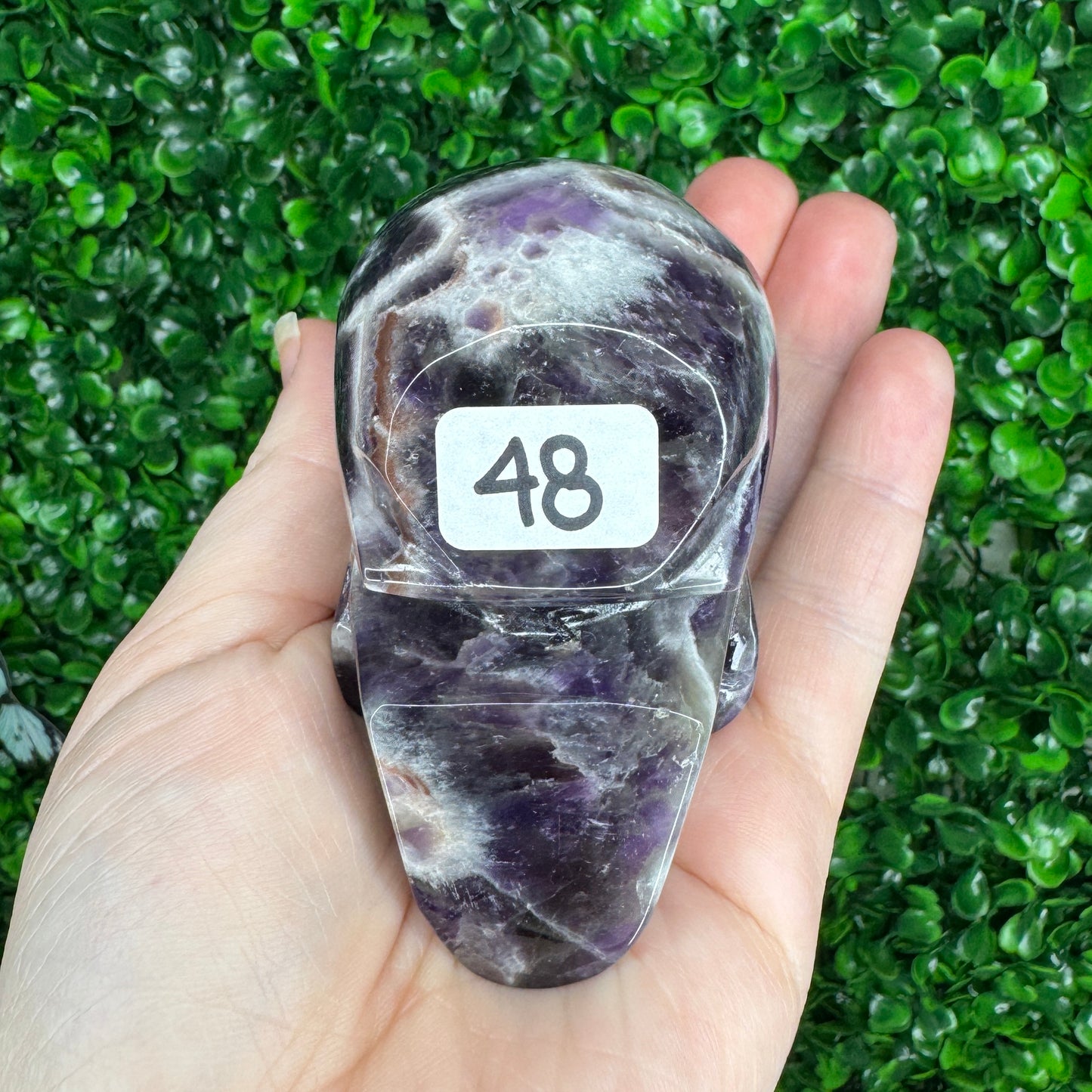 Dream Amethyst Skull Carving