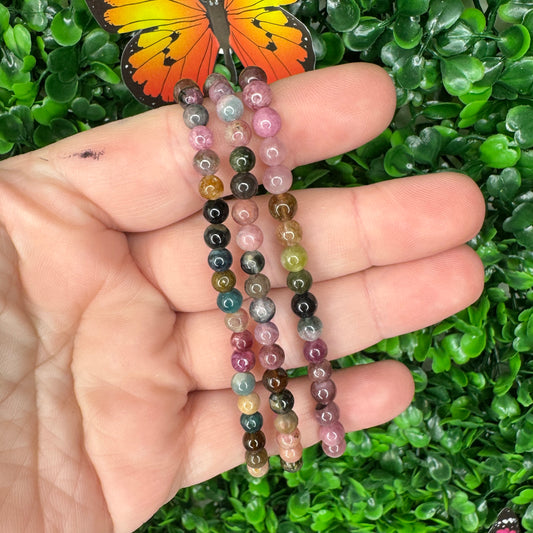 4mm Watermelon Tourmaline Bracelet