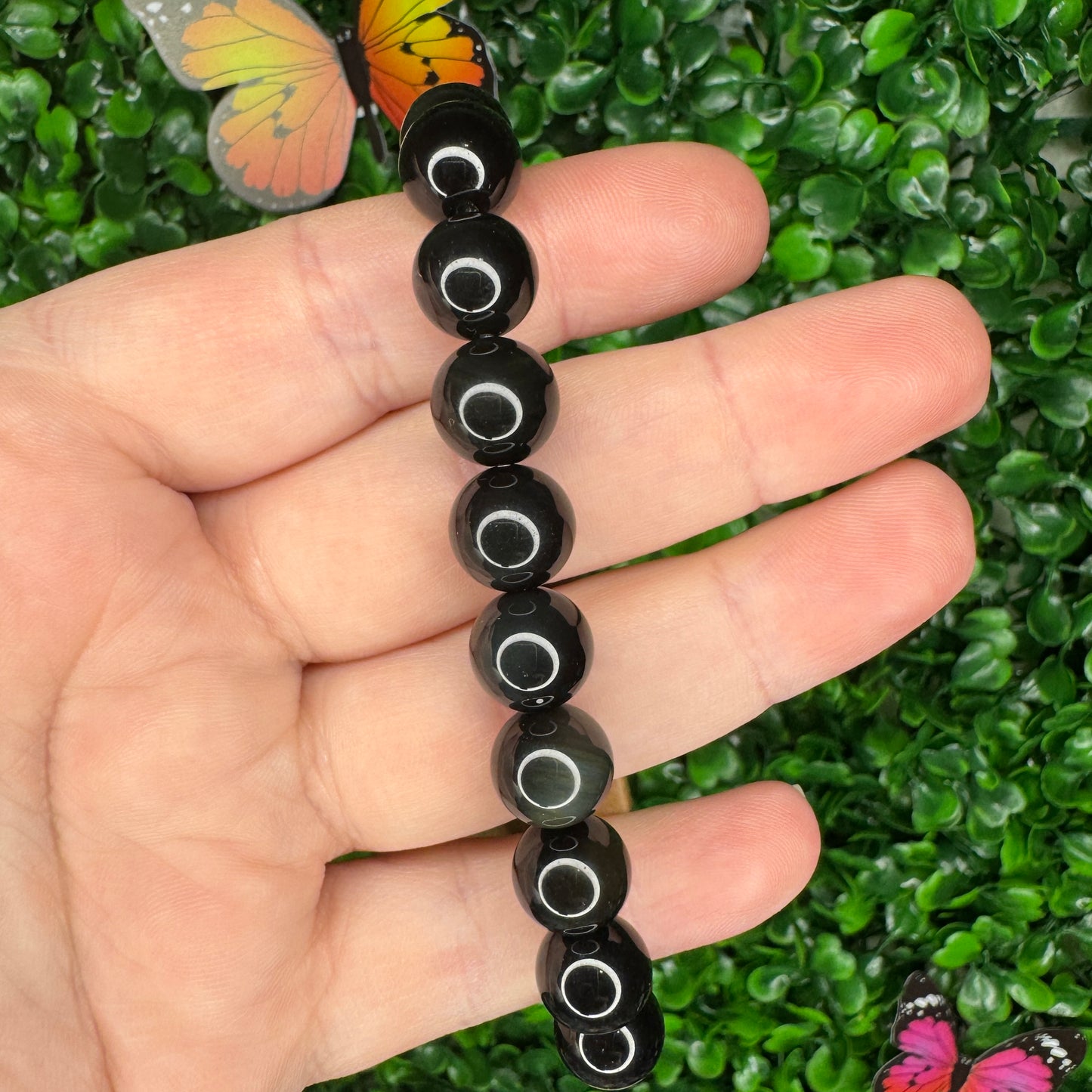 10mm Rainbow Obsidian Bracelet