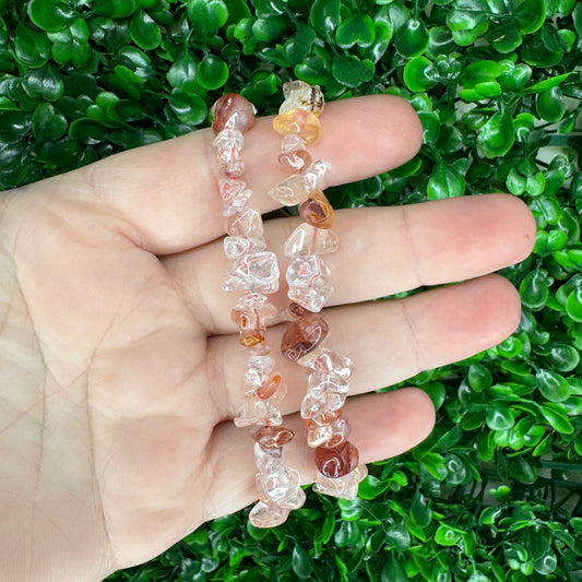 Fire Quartz Chip Bracelet