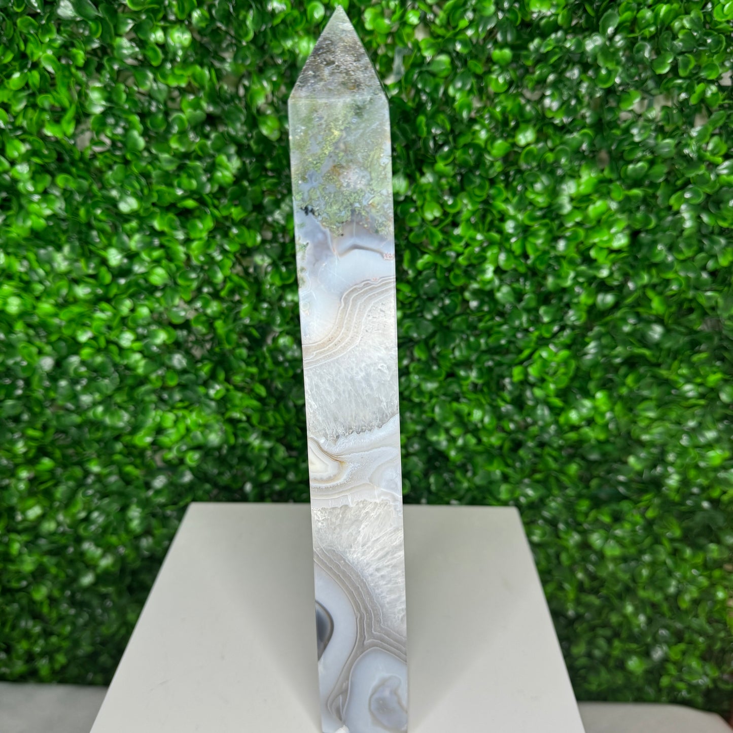 Statement Moss Agate Tower