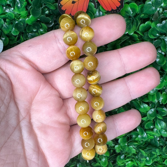 8mm Golden Tigers Eye Bracelets