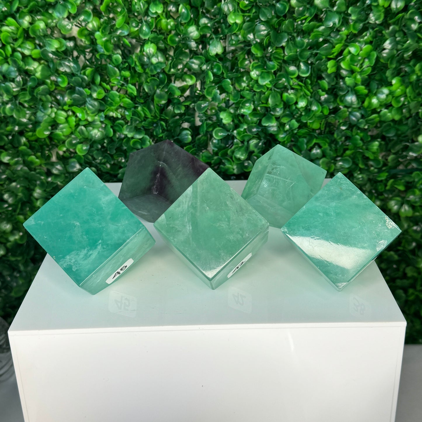 Fluorite cubes