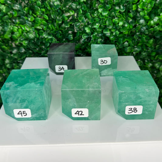 Fluorite cubes