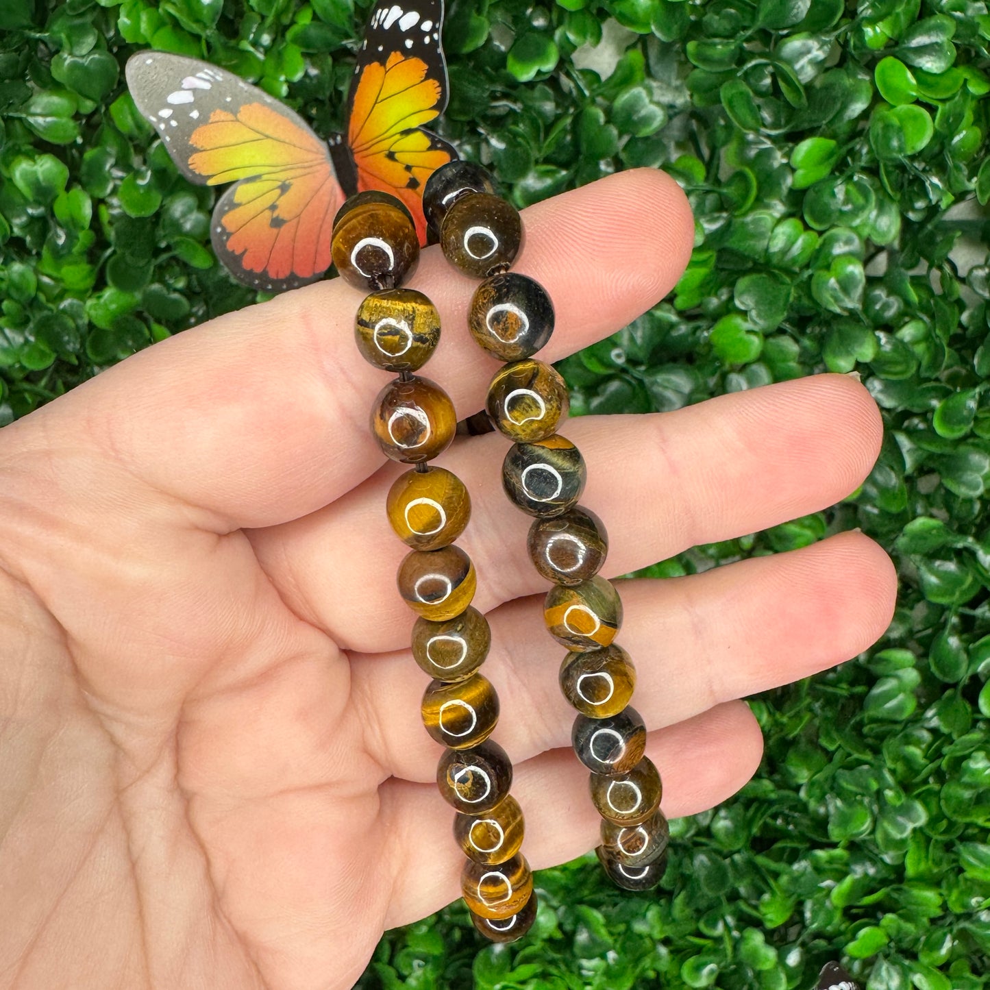 8mm Yellow Tigers Eye Bracelet