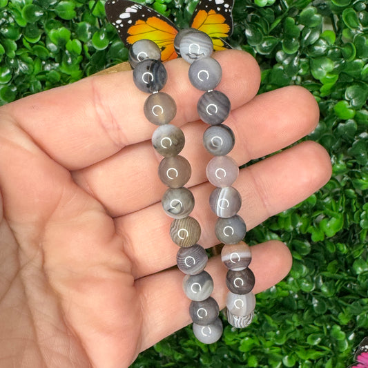8mm Black Agate Bracelets