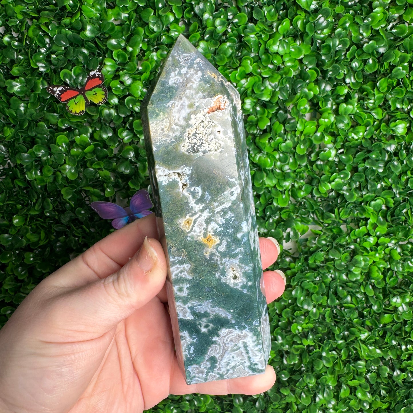 Discounted Moss Agate tower