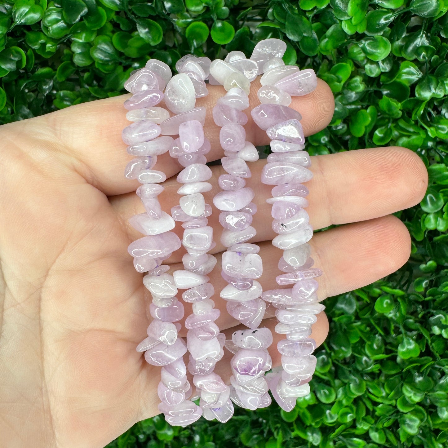 Kunzite Chip Bracelet